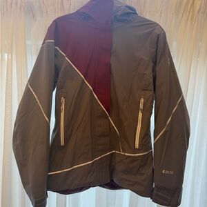 Woman’s Spyder Gray and Maroon Ski Jacket